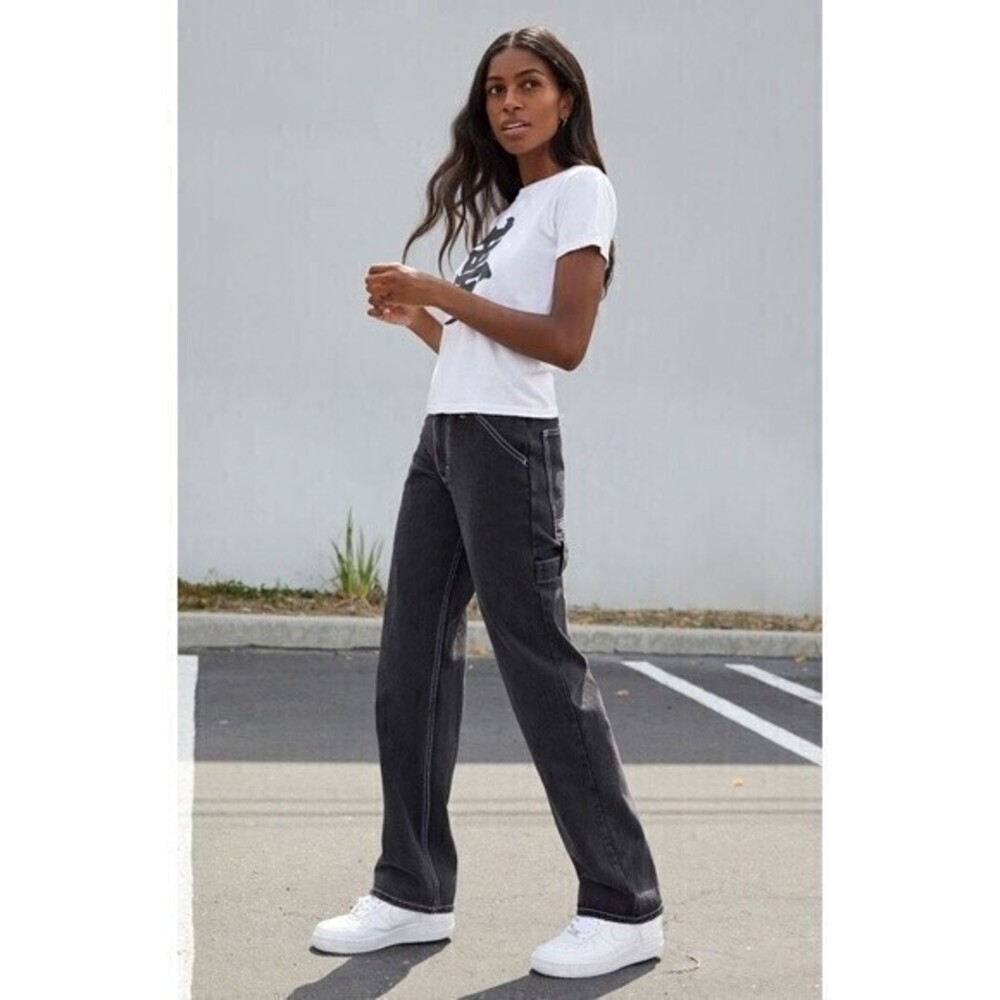 Brandy Melville John Galt Crispina High-Waisted Utility Jeans
